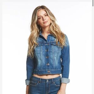 Jessica Simpson Pixie Denim Blue Jean Jacket Jefford Size Small S
